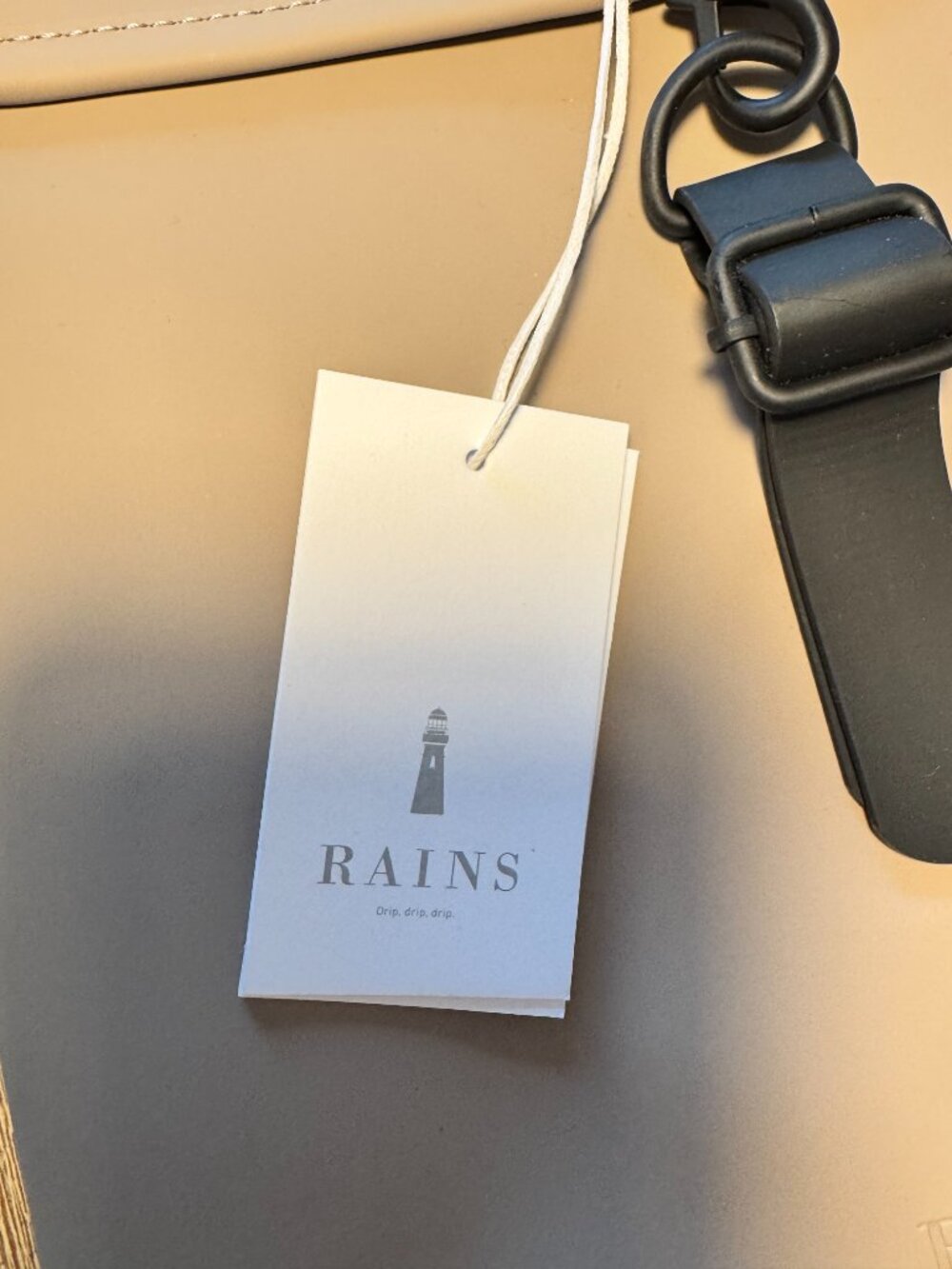Rains Waterproof 'Rucksack' Backpack - Beige - Picture 7 of 15